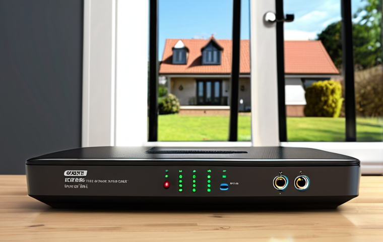 **
A secure router with a shield around it, showing a modern home in the background. Emphasize the importance of updating router firmware with a visual representation of a "cyber lock" and the phrase "Update to Protect".
**