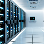 A highly detailed, professional depiction of a secure IoT (Internet of Things) ecosystem. Interconnected smart devices, including home automation sensors and industrial control units, are shown with glowing, encrypted data streams flowing between them. The background is a clean, futuristic server room with subtle digital interfaces, emphasizing data protection and network integrity. The overall mood is secure and advanced, with a focus on reliability and cutting-edge technology. fully clothed, modest clothing, appropriate attire, professional dress, safe for work, appropriate content, professional, perfect anatomy, correct proportions, natural pose, well-formed hands, proper finger count, natural body proportions.