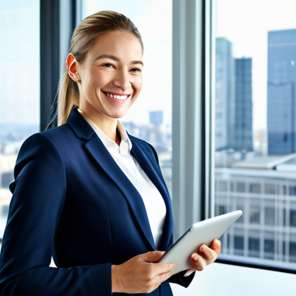 클라우드 컴퓨팅 보안 과제 - **
"A successful female entrepreneur in a modern, brightly lit office. She's wearing a tailored bus...