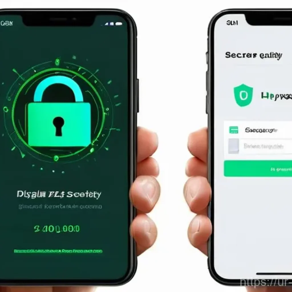 모바일 기기의 보안 인증 방법 - **Password Strength and Two-Factor Authentication:**
"A split-screen image illustrating digital ...